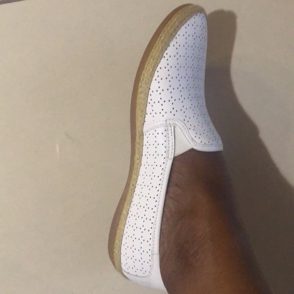 Clarks white leather slip-on loafers - Picture 5 of 7